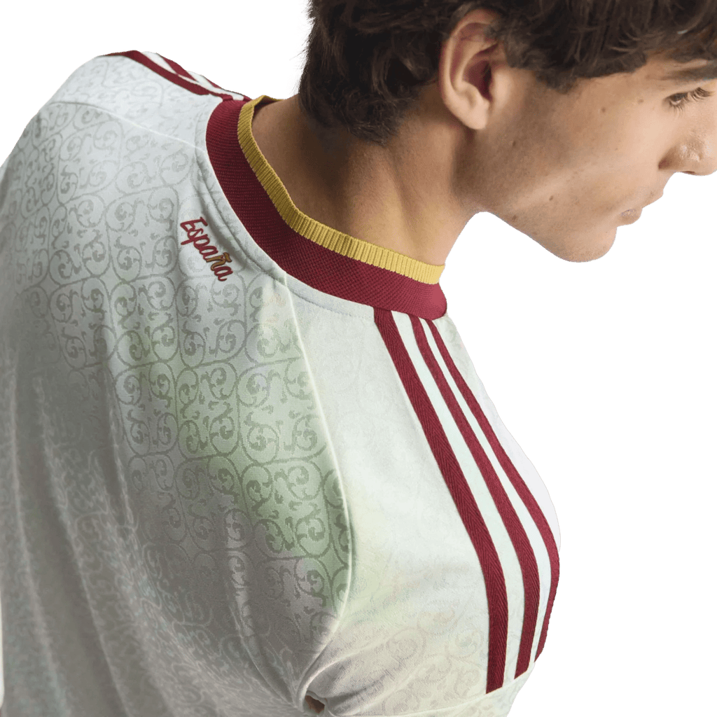 adidas Men's Spain Authentic Pau Cubarsí Away Jersey 2026 (White)