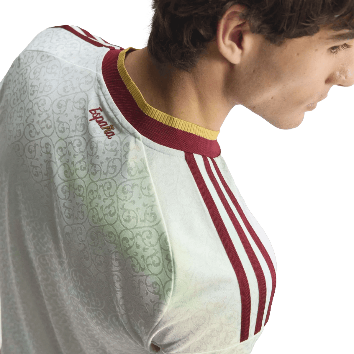 adidas Men's Spain Authentic Pau Cubarsí Away Jersey 2026 (White)