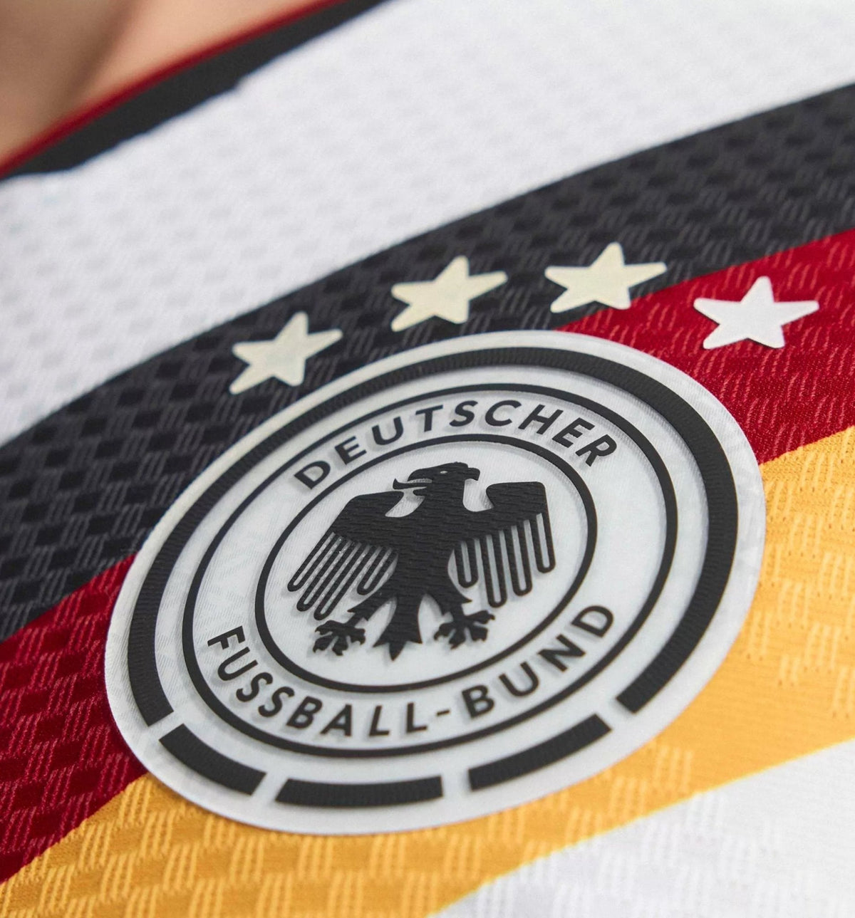 adidas Men's Pavlovic Germany Authentic Home World Cup Jersey 2026 (White/Black)