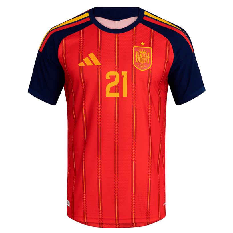 adidas Men's Zubimendi Spain Authentic World Cup Home Jersey 2026 (Vivid Red)