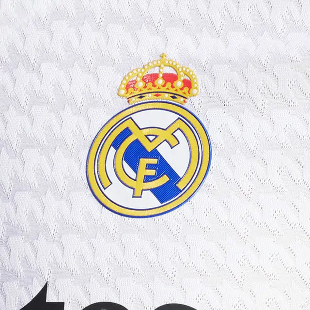 adidas Arda Güler Real Madrid Authentic Home Jersey w/ La Liga Patches 24/25 (White/Black)