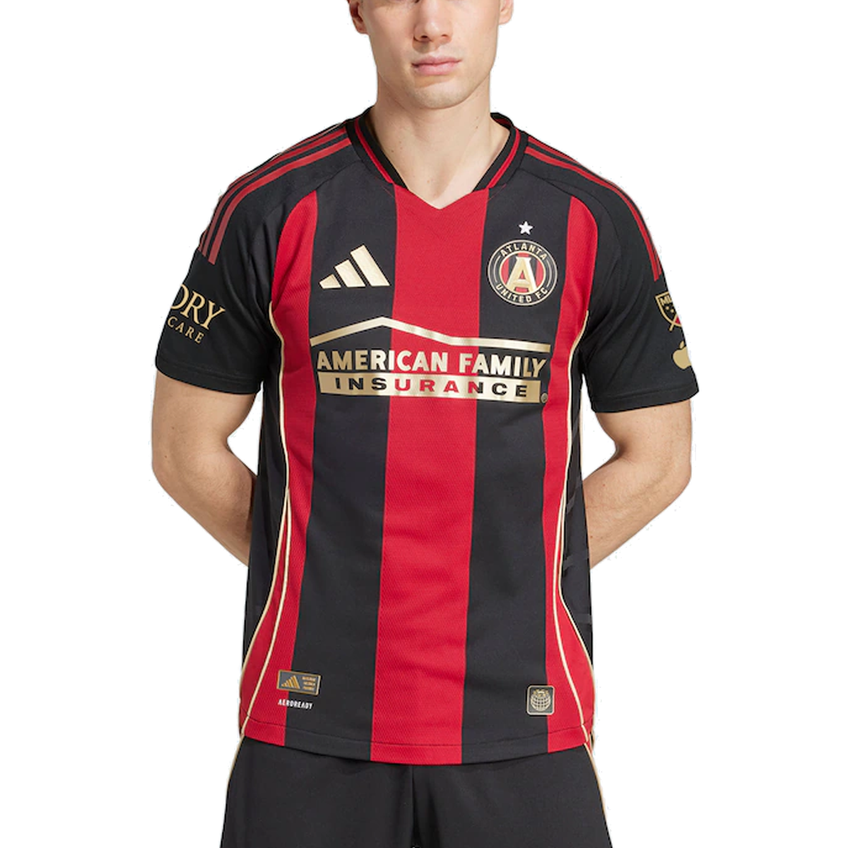adidas Ronald Hernández Atlanta United Authentic Home Jersey w/ MLS Patches 25/26 (Red/Black)