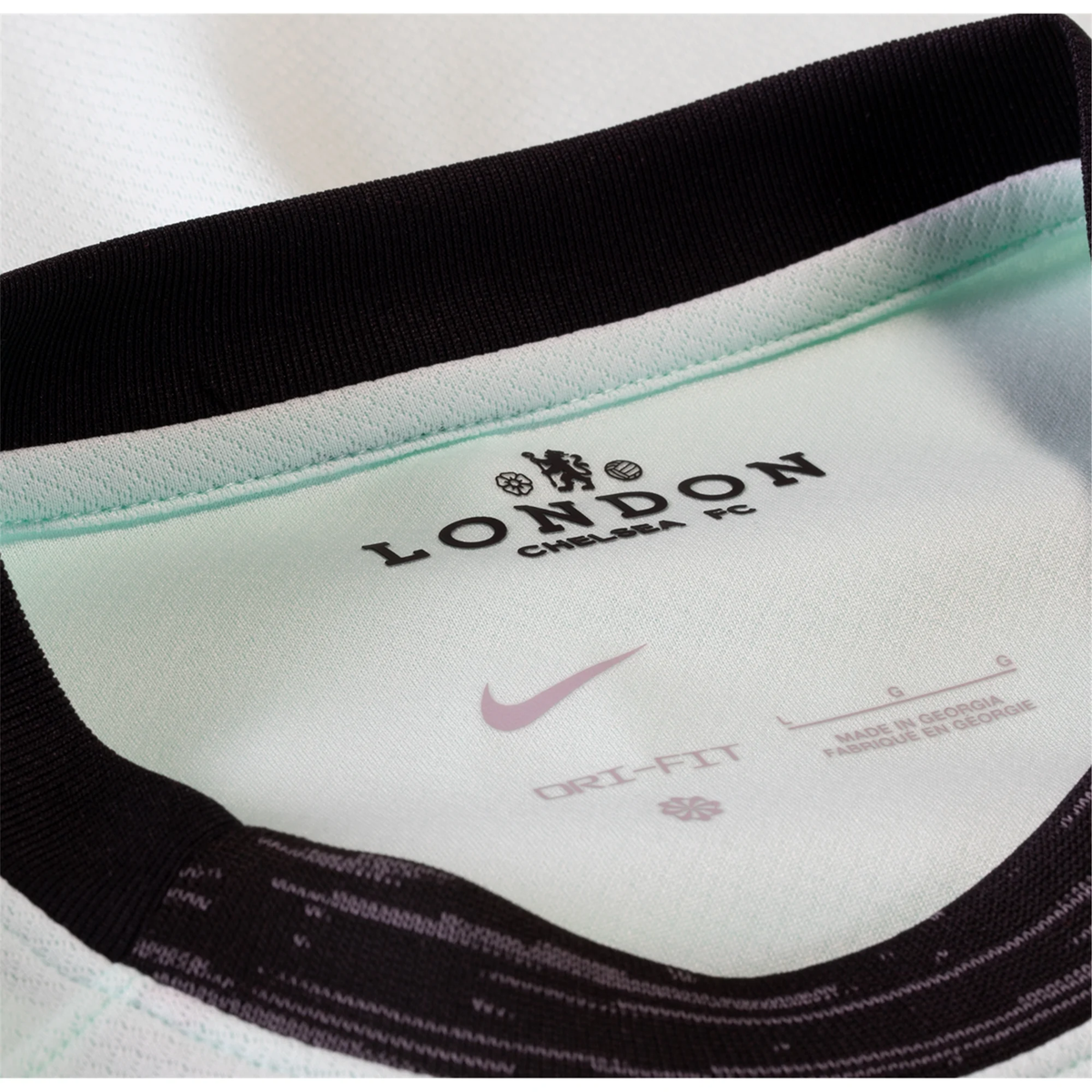 Nike Chelsea Third Jersey w/ EPL + No Room For Racism Patches 23/24 (Mint Foam/Black)