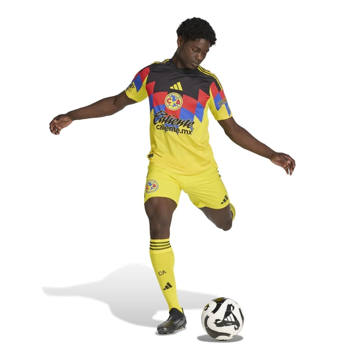 adidas J. Dos Santos Men's Club America 25/26 Authentic Home Jersey (Yellow)