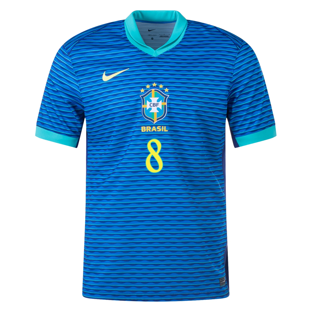 Nike Mens Brazil Lucas Paquetá Away Jersey 24/25 (Soar/Dynamic Yellow)