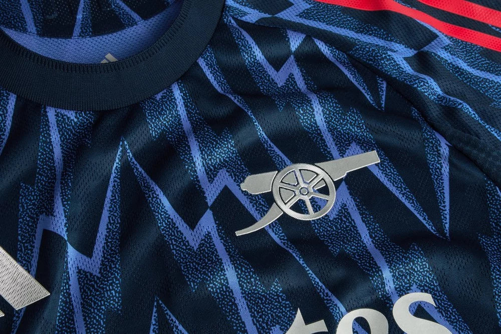 adidas Arsenal Authentic Away Jersey w/ EPL + No Room For Racism 25/26 (Indigo/Silver)