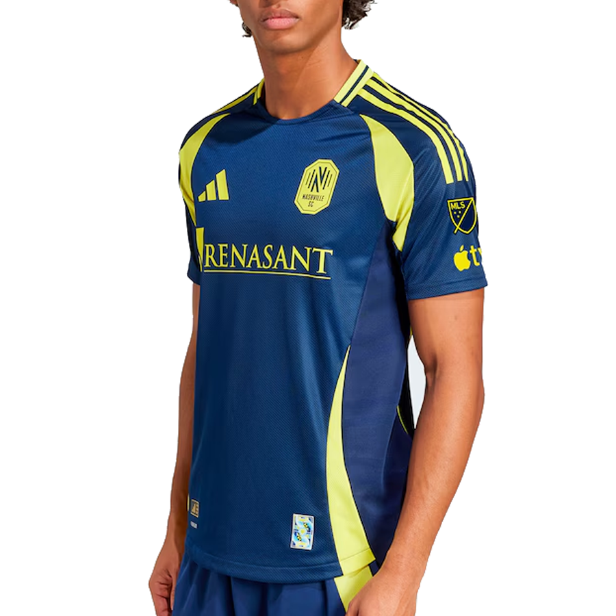 adidas Nashville Authentic Jeisson Palacios 4 Away Jersey w/ MLS + Apple TV 25/26 (Tena Blue)