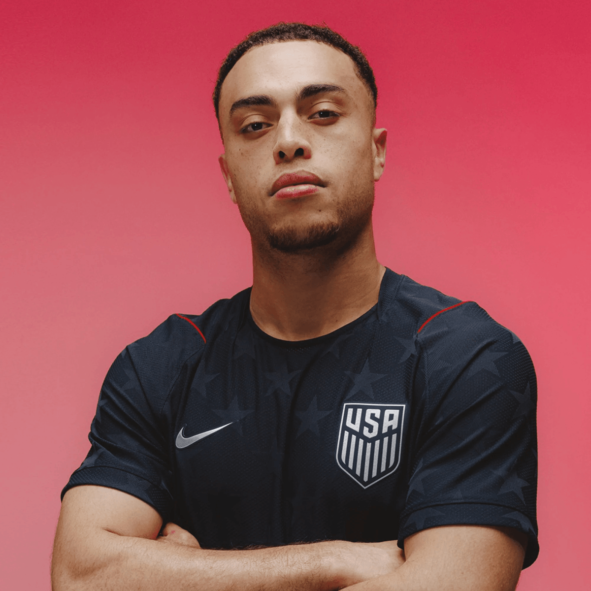 Nike Men's A. Robinson United States Match Authentic Away Jersey 2026 (Dark Obsidian/Pure Platinum)