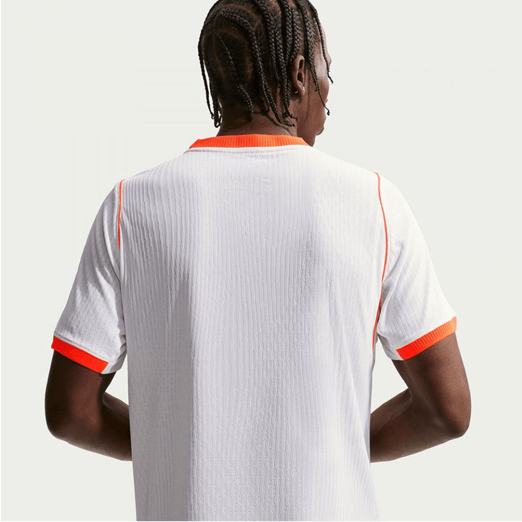 Nike Mens Netherlands Virgil Van Dijk Match Authentic Away Jersey 2026 (White/Hyper Crimson)