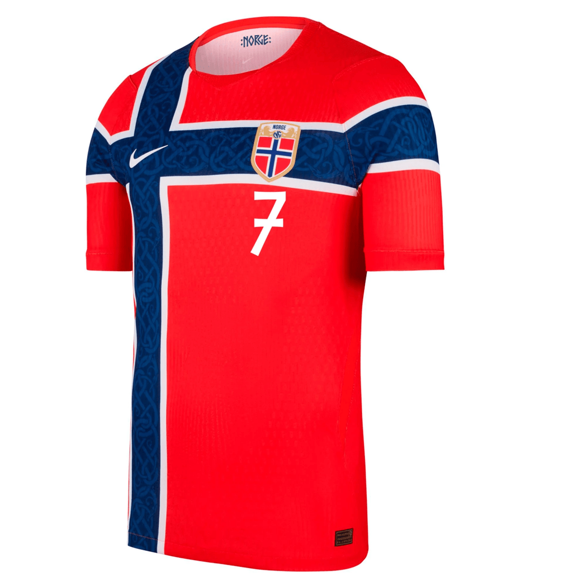 Nike Mens Norway Alexander Sørloth Match Authentic Home Jersey 2026 (Chile Red/White)