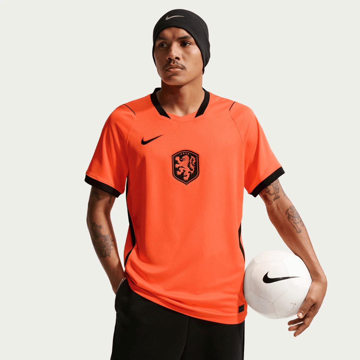 Nike Netherlands Denzel Dumfries Home Jersey 2026 (Hyper Crimson/Black)