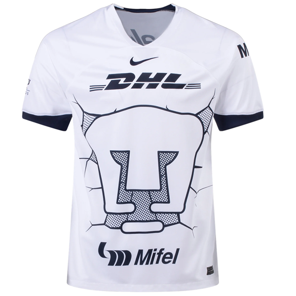 Nike Pumas UNAM José Caicedo Home Jersey w/ Liga MX Patch 23/24 (White/Obsidian)